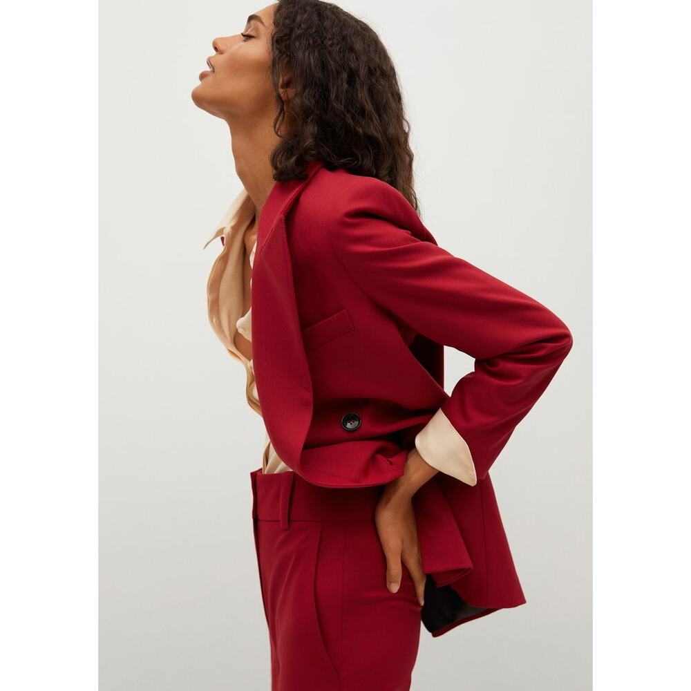 Mango Double-Breasted Structured Oversized Blazer… - image 8